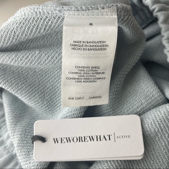 WEWOREWHAT NWT Active Sweatpants Solid Pearl Blue - Picture 5 of 6